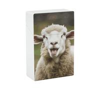 Portasigarette divertente a forma di pecora cattiva per uomo e donna, portasigarette con capacità ribaltabile per la casa, scatola di plastica, accessori per fumatori, scatola per riporre le sigare