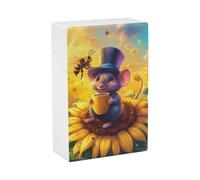 Portasigarette divertente con topi, ratti e api, apribile a ribalta, impermeabile, per uomo e donna.