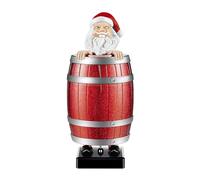 Portasigarette Divertente, Divertente Babbo Natale nel Distributore di Sigarette a Barile di Legno Scatola di Sigarette Pop Up Creativa Parodia for Decorazioni for la Casa della Festa di Natale/1096 (