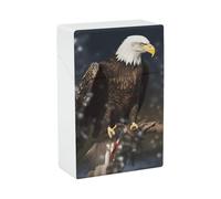 Portasigarette Eagle, design a molla a scatto, scatola da viaggio in plastica con apertura a scatto e apertura a una mano, per uomo/donna