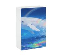 Portasigarette - Elegante portasigarette in plastica a forma di balena megattera albina per donne e uomini, organizer portatile antiurto per sigarette