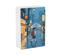 Portasigarette - Elegante portasigarette in plastica per donne e uomini, portasigarette portatile antiurto, per studenti che camminano sotto la pioggia