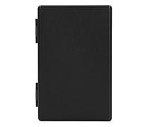 Portasigarette Fine Per 20 Pezzi, Portasigarette Sottile in Lega di Alluminio con Supporto a Scatto Automatico - Portasigarette Esteso(NERO)