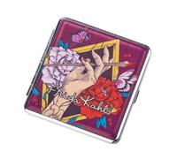 Portasigarette Frida Kahlo - Metallo Rosso e Viola - 20 sigarette - Licenza ufficiale - Portasigarette di Lusso - Alta qualità - Per uomini e donne