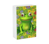 Portasigarette Frog, design a molla a scatto, scatola da viaggio in plastica con apertura a scatto e apertura a una mano, per uomo/donna