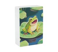 Portasigarette - Frog in The Pond Elegante portasigarette in plastica per donne e uomini, organizer portatile antiurto per sigarette