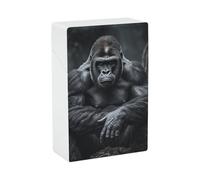 Portasigarette Gorilla on The Ground, impermeabile, antiurto, portasigarette compatto da viaggio, design resistente e antigraffio per uomini e donne