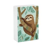 Portasigarette Hug Tree Bradipo, design a molla a scatto, scatola da viaggio in plastica con apertura a scatto e chiusura a una mano, per uomo/donna