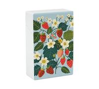 Portasigarette impermeabile - 20 portasigarette king size fragole e fiori porta sigarette custodia portatile accessori per fumare per uomo/donna