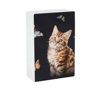 Portasigarette impermeabile - 20 portasigarette king size gatto farfalla porta sigarette custodia portatile accessori per fumare per uomo/donna