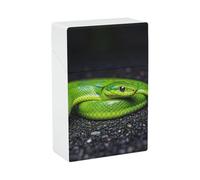 Portasigarette impermeabile - 20 portasigarette King Size Il serpente verde porta sigarette custodia portatile accessori per fumare per uomo/donna