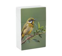 Portasigarette impermeabile - 20 Portasigarette King Size Outdoor verde oliva fiori uccelli porta sigarette custodia portatile accessori per fumare per uomo/donna