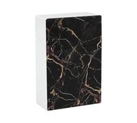 Portasigarette in marmo nero oro per letto king size standard 85 mm 20 capacità push to open guscio rigido portasigarette custodia portatile e impermeabile per sigarette da uomo donna porta sigarette
