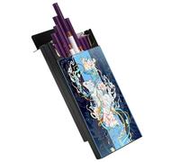 Portasigarette in metallo con coperchio scorrevole, portasigarette sottile da 14-20 sigarette, resistente all’umidità e agli urti, organizer compatto per carte, contanti e documenti d’identità(Rat,M)