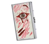 Portasigarette in metallo for 16-20 sigarette, portasigarette fatto a mano con clip a molla, adatto for dimensioni da 100 mm, custodie rigide portatili for carte di credito o porta contanti(B)