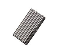 Portasigarette in metallo, scatola portasigarette extra sottile in acciaio inossidabile, contiene da 10 a 20 sigarette for uomo (argento) Funzionamento fluido(20sticks)