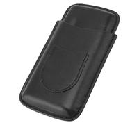 Portasigarette in pelle, capacità 3 pezzi, contenitore portatile per sigari con tasca per esterni (#1)