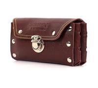 Portasigarette in pelle for cintura da uomo, custodia porta cellulare portatile da appendere alla vita, for contenere sigarette, accendini, miglior regalo for uomini e donne da cowboy occidentali ( Co