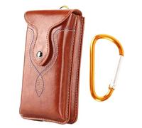Portasigarette in pelle for cintura da uomo, custodia porta cellulare portatile da appendere alla vita, for contenere sigarette, accendini, miglior regalo for uomini e donne da cowboy occidentali ( Co