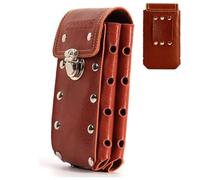 Portasigarette in pelle for cintura da uomo, custodia porta cellulare portatile da appendere alla vita, for contenere sigarette, accendini, miglior regalo for uomini e donne da cowboy occidentali ( Co