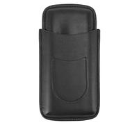 Portasigarette in pelle Mtlavishness con scatola portasigari portatile con capacità di 3 pezzi per uso esterno nero (Nera)