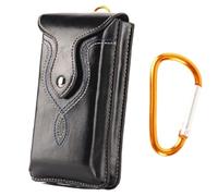 Portasigarette in pelle PU/Fondina for cellulare, Organizzatori di sigarette Borsa da cintura for portasigarette, accendino, cellulare da 7 pollici e porta carte di credito for lavoro, escursionismo,