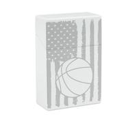 Portasigarette in plastica con bandiera americana, a forma di pallone da basket, accessori portatili per fumatori, per uomini e donne
