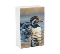 Portasigarette in plastica impermeabile con uccelli della natura Loon per 20 sigarette king size, resistente agli urti, regalo ideale per fumatori donne e uomini