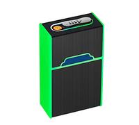Portasigarette in similpelle con portasigarette USB per accendino elettronico al tungsteno Strumento per sigarette da uomo,A
