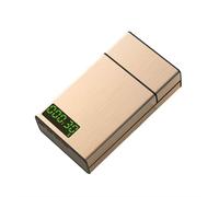 Portasigarette intelligente, aiuto per smettere di fumare, timer in lega di alluminio e custodia con serratura, 20 sigarette sottili,Gold