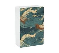 Portasigarette Japan Wave Wallpapers per King Size standard 85 mm 20 capacità push to open guscio rigido portasigarette scatola portatile e impermeabile per sigarette da uomo donna porta sigarette
