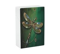 Portasigarette Jewel Dragonfly, design a molla a scatto, scatola da viaggio in plastica con apertura a scatto e apertura a una mano, per uomo/donna