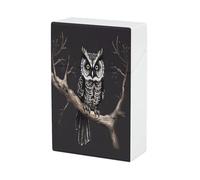 Portasigarette Late Night Owl da 20 capacità, impermeabile, con design a molla a scatto, con apertura a ribalta e apertura a una mano, in plastica, per donne/uomini