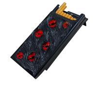 Portasigarette luminoso 3D, portasigarette in metallo for 20-13 sigarette, custodia portatile in lega di alluminio impermeabile e antiurto con chiusura magnetica for uomini e donne(Red)