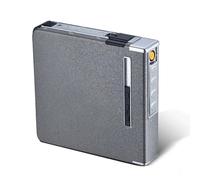 Portasigarette Multifunzionale, 2 in 1 - Accendino USB Portasigarette, Espulsione Automatica delle Sigarette, può Contenere 20 Sigarette, Ricaricabile Tramite USB, Unisex,B