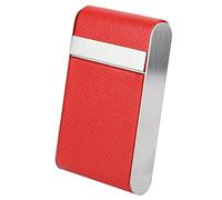 Portasigarette per Donne in Alluminio, Portasigarette per Donne che Fumano Sigarette in Acciaio Inossidabile 20 Portasigarette(Rosso)