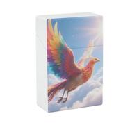 Portasigarette - Phoenix in Clouds Elegante portasigarette in plastica per donne e uomini, organizer portatile antiurto per sigarette