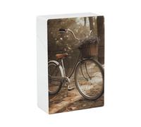 Portasigarette Portasigarette stampato a forma di bicicletta con capacità di 20 sigarette - Design a molla a scatto per apertura a scatto con una sola mano
