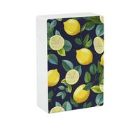 Portasigarette Portasigarette stampato a forma di limone con capacità di 20 sigarette - Design a molla a scatto per apertura a scatto con una sola mano