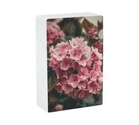 Portasigarette Portasigarette stampato con fiori rosa con capacità di 20 sigarette - Design a molla a scatto per apertura a scatto con una sola mano