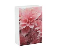 Portasigarette Portasigarette stampato con petali rosa con capacità di 20 sigarette - Design a molla a scatto per apertura a ribalta con una sola mano