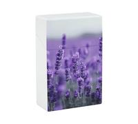 Portasigarette Portasigarette stampato viola lavanda con capacità di 20 sigarette - Design a molla a scatto per apertura a ribalta con una sola mano