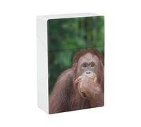 Portasigarette portatile con scritta "Orangotans" che posta il pensiero, per uomini e donne, regalo per papà