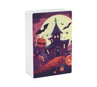 Portasigarette portatile impermeabile scatola di plastica dimensioni normali tasca portasigarette Happy Halloween Flip Open Storage Case per uomini donne