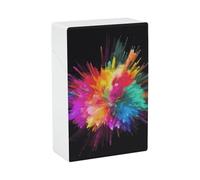Portasigarette portatile impermeabile scatola di plastica dimensioni normali tasca portasigarette titolare esplosione colore flip aperto custodia per uomini donne