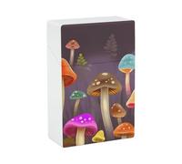 Portasigarette portatile impermeabile scatola di plastica dimensioni normali tasca portasigarette titolare colorato fungo Flip Open Storage Case per uomini donne