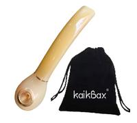 Portasigarette portatile in corno di bufalo naturale di lusso con filtro per pipa, pipa antivento e accessori per fumo