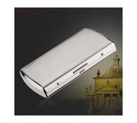 Portasigarette Portatile, Scatola Di Sigarette In Metallo Ultra Sottile, Portasigarette Con Clip A Molla A Doppia Faccia For 12 Sigarette Normali