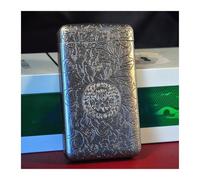 Portasigarette Portatile, Scatola For Fumatori In Metallo Duro, Clip For Cinturino Elastico Bifacciale, Tasca Portaoggetti For 20 Sigarette Sottili