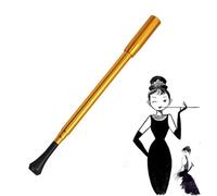 Portasigarette retrattile, filtri per sigarette, da donna, adatto a Capri e altre sigarette con circonferenza di 17 mm, super sottile, estensibile, costume porta sigarette anni '20, oro